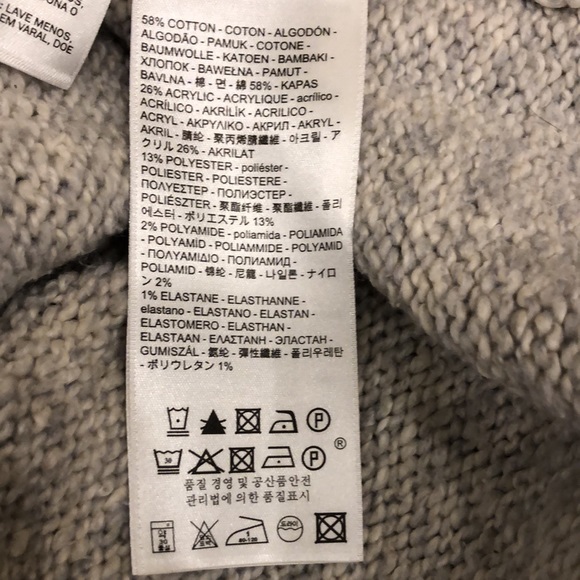 Levi’s Wide Belted Light Grey Cardigan Sweater - Picture 10 of 11